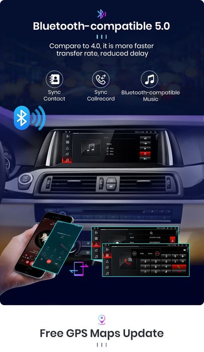 Rádio android 10,25" BMW série 5 F10/11 CARPLAY WIFI 4G 6/128GB 8-CORE