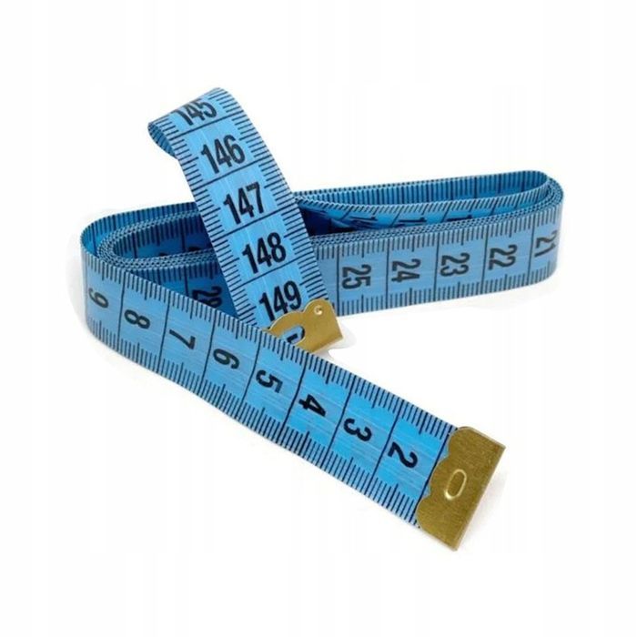 Metr krawiecki 150cm centymetr miara miarka krawiecka dwustronna