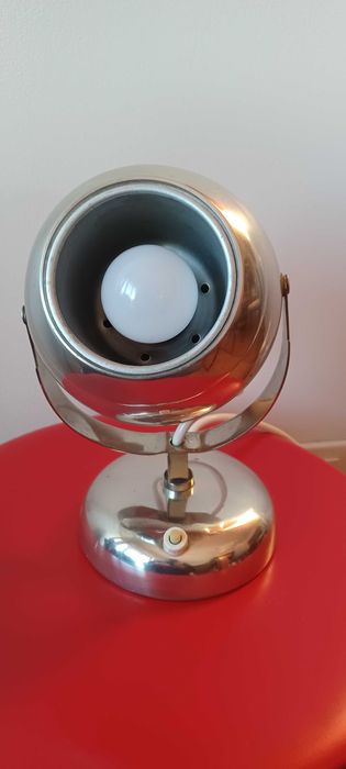 Candeeiro de mesa vintage cromado