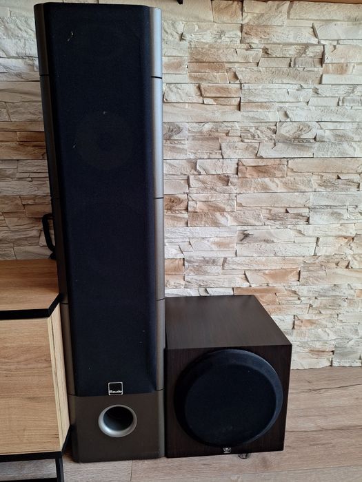 Kino domowe - zestaw z amplitunerem + subwoofer