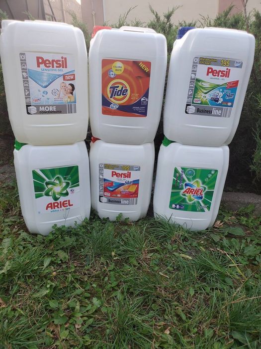Гель для стирки 10л., моющие для посуди 5л, кондиционери тощо