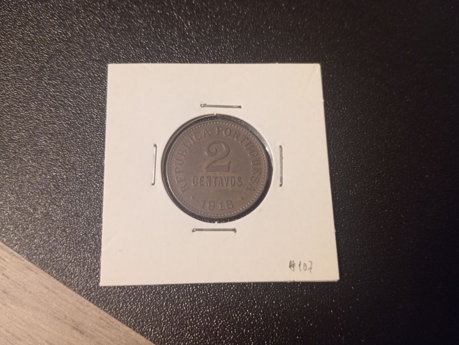 Moeda 2 centavos 1918 #107