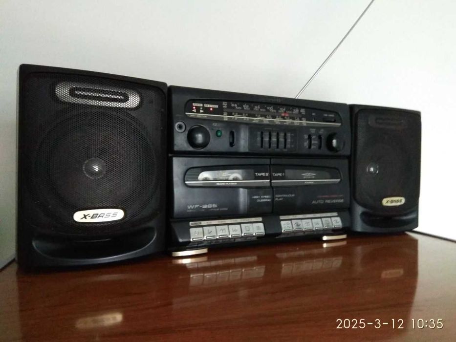 двухкассетник Шарп магнитофон автореверс