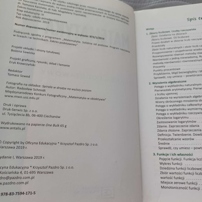 Matematyka 1 podręcznik
