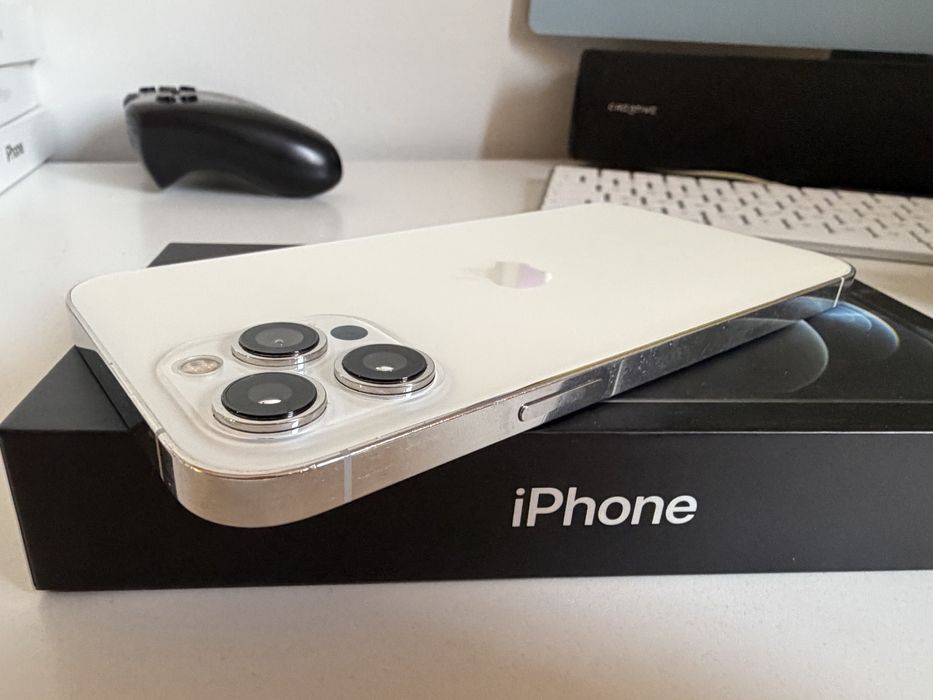 iPhone 12 Pro Max 512gb Silver Idealny Nowa Bateria 98%