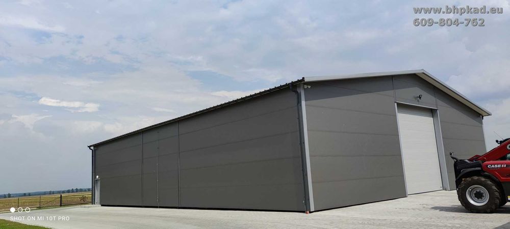 Konstrukcja stalowa. 20x25x5 m. BHP KAD. Producent. Hala. Magazyn.