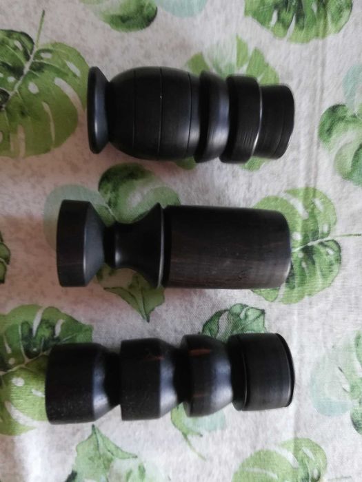 Castiçais de madeira, antigos