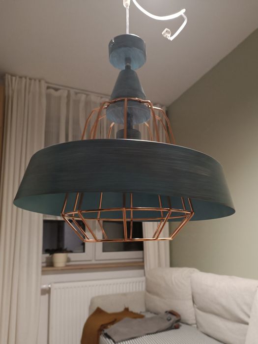 Lampa wisząca niebieska