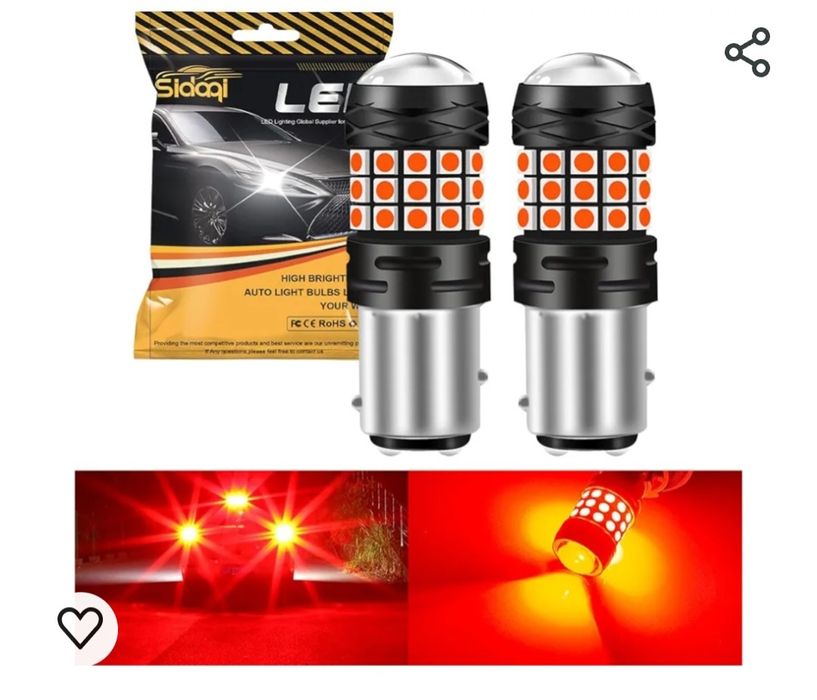 Wysokiej jakości żarówki LED samochodowe- red