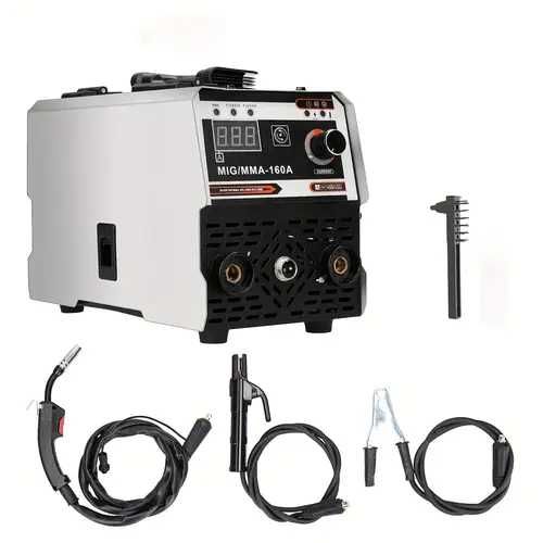 F1309 Máquina soldar 160A MIG 2 Em 1,Soldador MIG  Display Digital LED