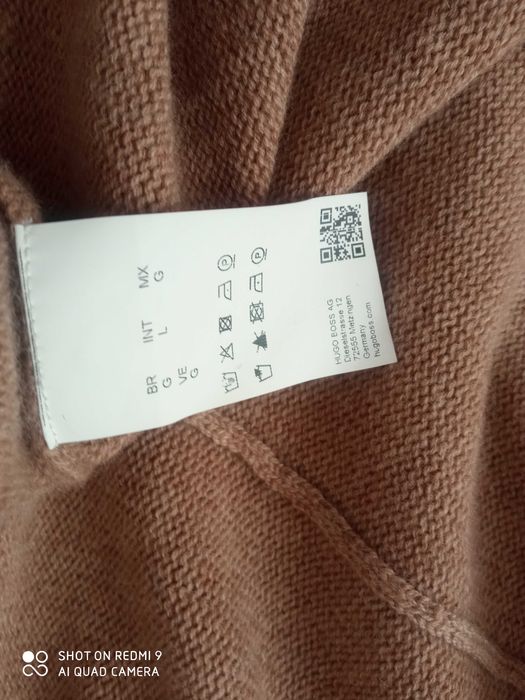 BOSS HUGO BOSS wełna i kaszmir kardigan