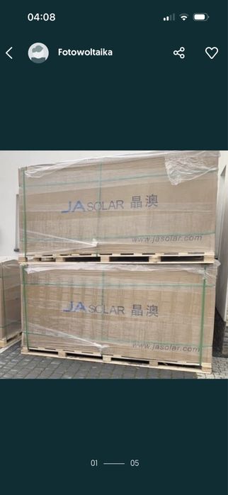 Panel moduł fotowoltaiczny 500 W Ja Solar