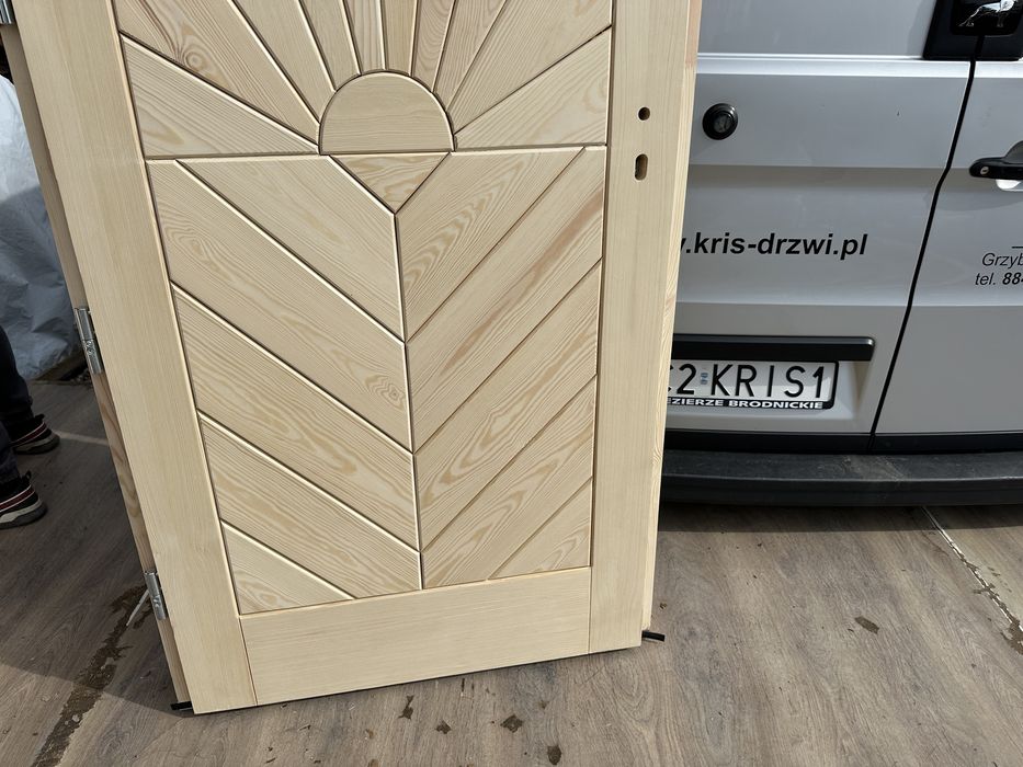 Drzwi wejściowe zewnętrzne Góralskie GRUBE 7,5 cm CAŁA POLSKA