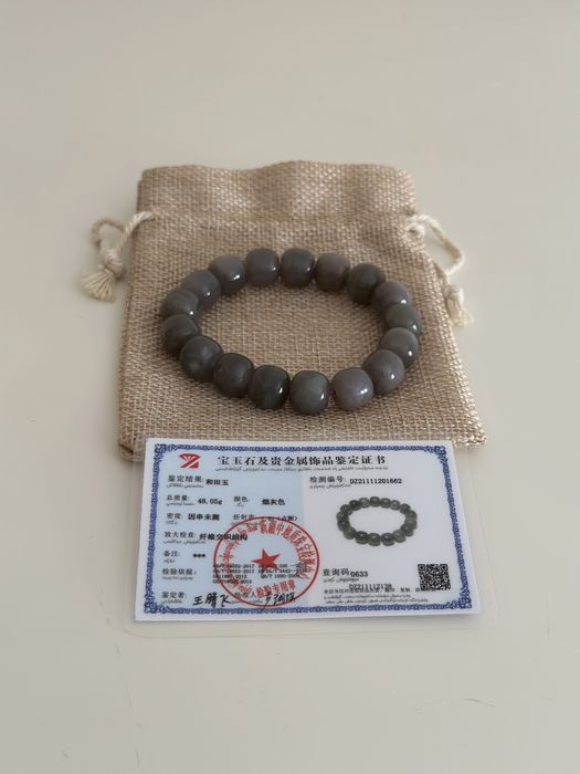 nao negociavel pulseira de jade natural certificado