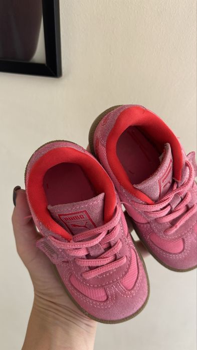 Кросівки кеди  Puma palermo Love рожеві 22 розмір