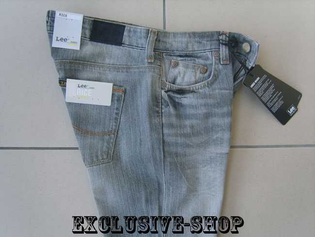 Spodnie damskie szare jeansy Lee Rice W25 L33 pas 66 cm