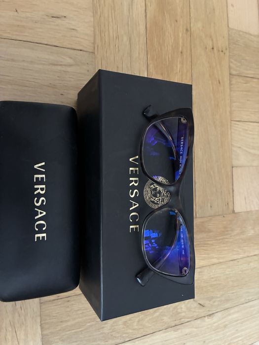 Okulary Versace kocie oczy brąz centki