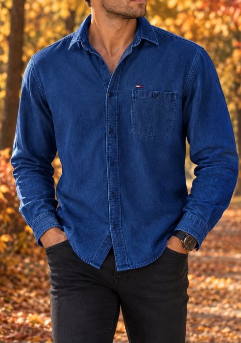 Jeansowa koszula męska Tommy Hilfiger /oryginał S