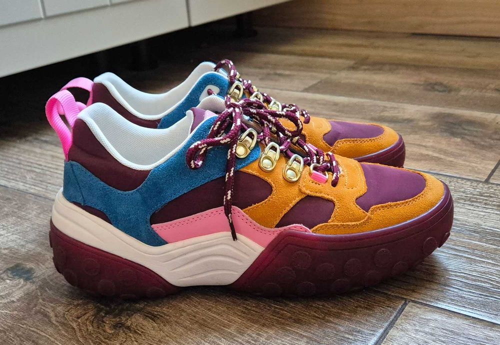 skórzane kolorowe sneakersy Scotch & Soda r. 38