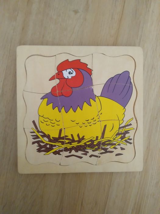 Розвиваючий пазл курочка