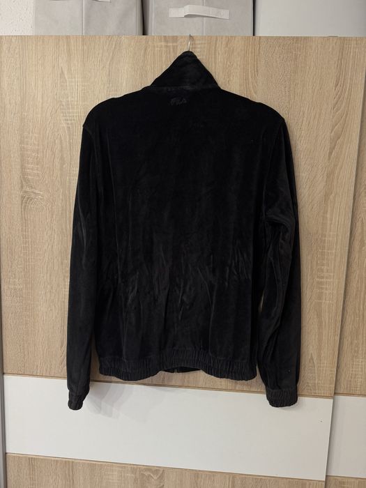 Bluza Fila S welurowa welur zip rozsuwana velvet tracksuit modna