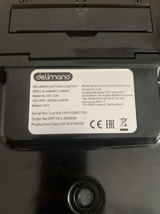 Grill Elektryczny Delimano Deluxe Noir