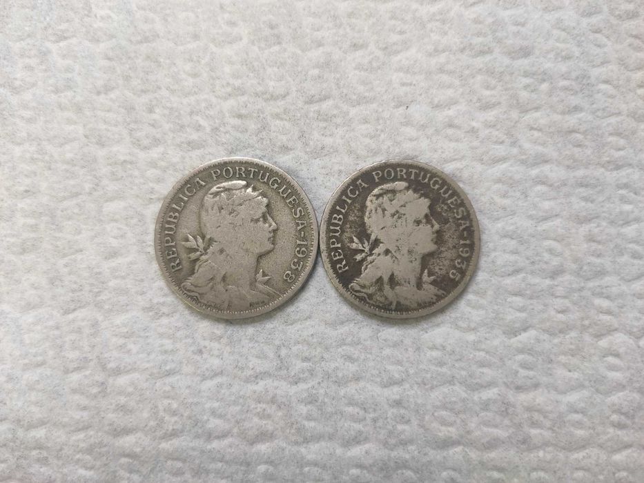 Conjunto moedas de 50 centavos 1935 e 1938 #3