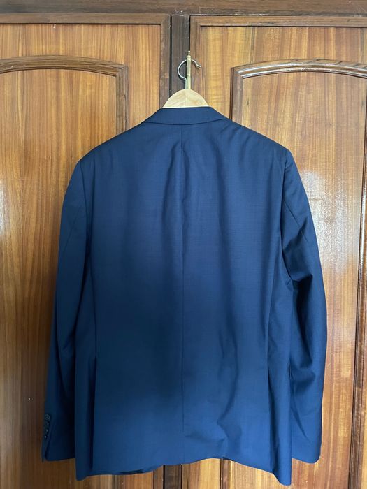 Fato Giovanni Gali azul escuro como novo