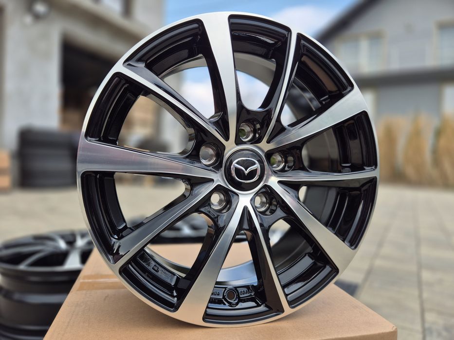 Mazda 16 " Felgi Nowe 5x114,3 CX-3 MX-5 Premacy 3 / 5 / 6 Czarny / Poler