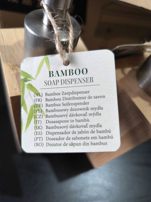 Doseadores de sabonete de bambu