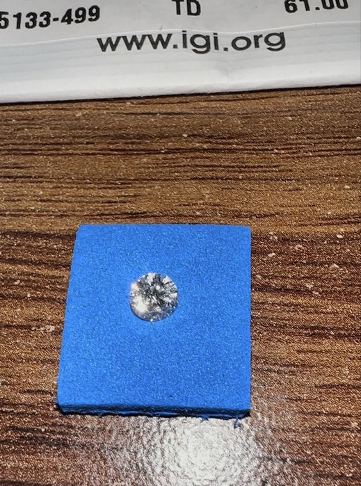 Лабораторный бриллиант HPHT 0.30 ct D VS1 IGI сертификат