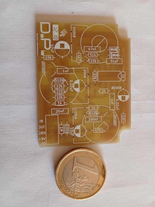 PCB for assembling an Ibanez TS8 clone447060370145955843