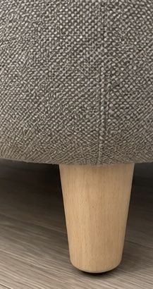 Poltrona IKEA OSKARSHAMN + repousa-pés – Bege/Cinzento