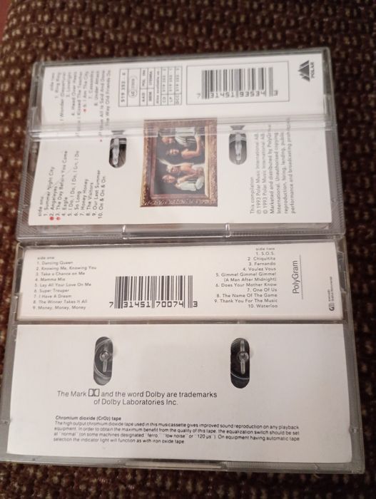 ABBA Gold e More ABBA Gold cassetes originais