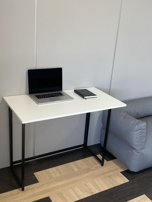 Компютерний стіл, 100 см Білий , розкладний, робочий стіл, трансформер