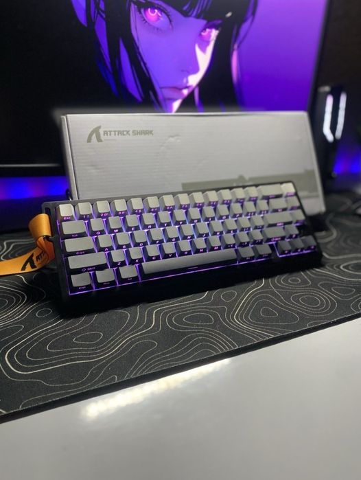 ‼️New‼️Клавіатура магнітна Attack Shark X68 he‼️Top‼️