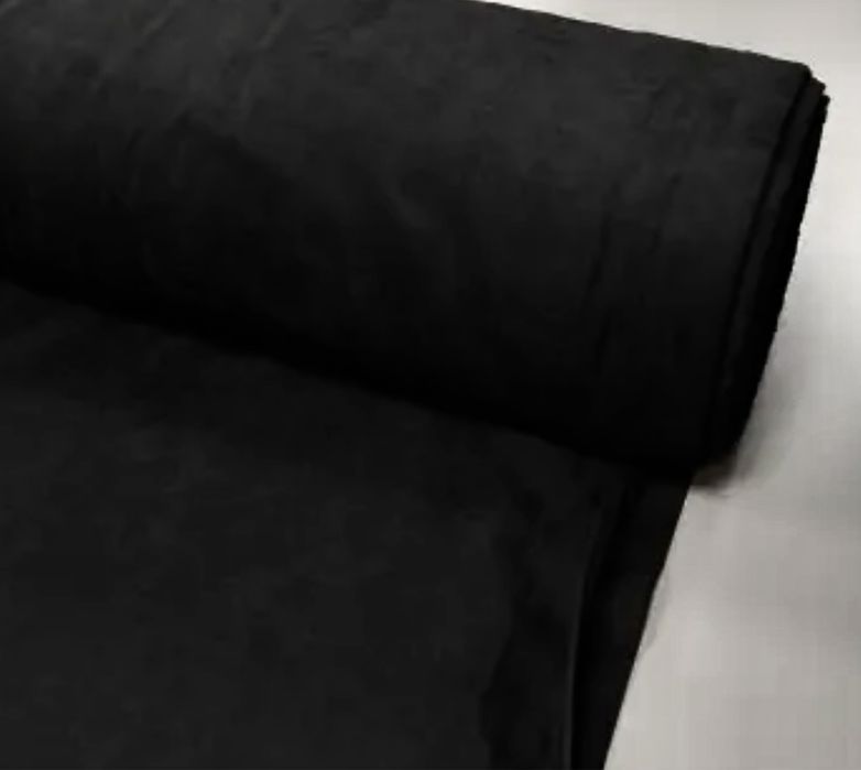 Черные шторы, Микровелюр черный