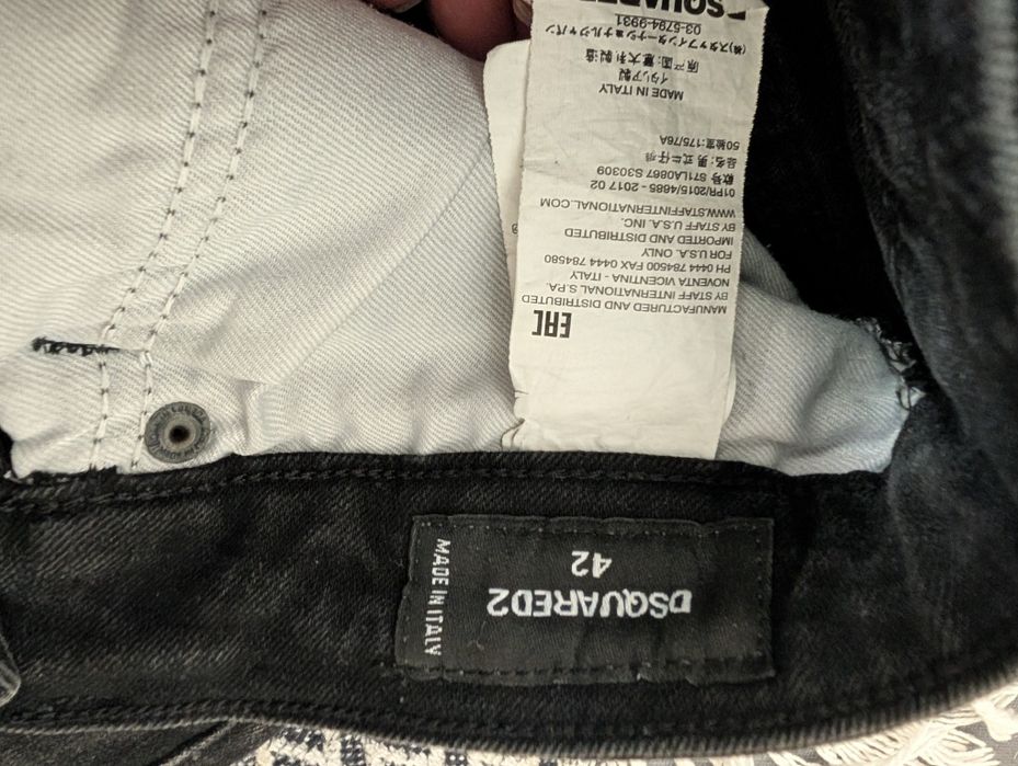 Джинси чорні  Dsquared 42 розмір