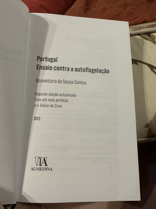 Livro de Boaventura de Sousa Santos - Portugal, ensaio contra a autoflagelação