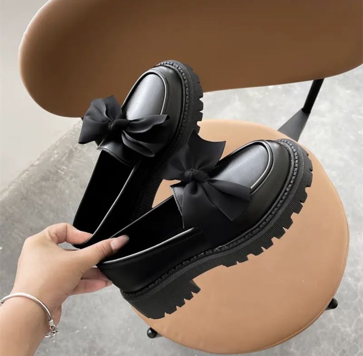 Лофери матові з бантиком