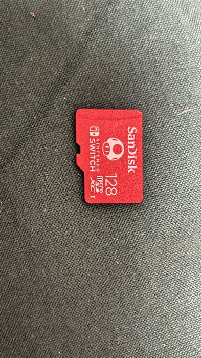 Oryginalna Karta Pamięci SanDisk microSDXC 128GB do Nintendo  mario grzybek