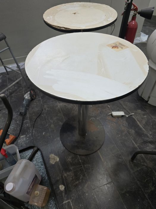 Mesas redondas 60x60 para café/snack-bar x2