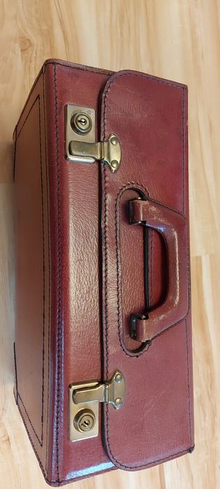 Walizka torba lekarska neseser skórzany skóra