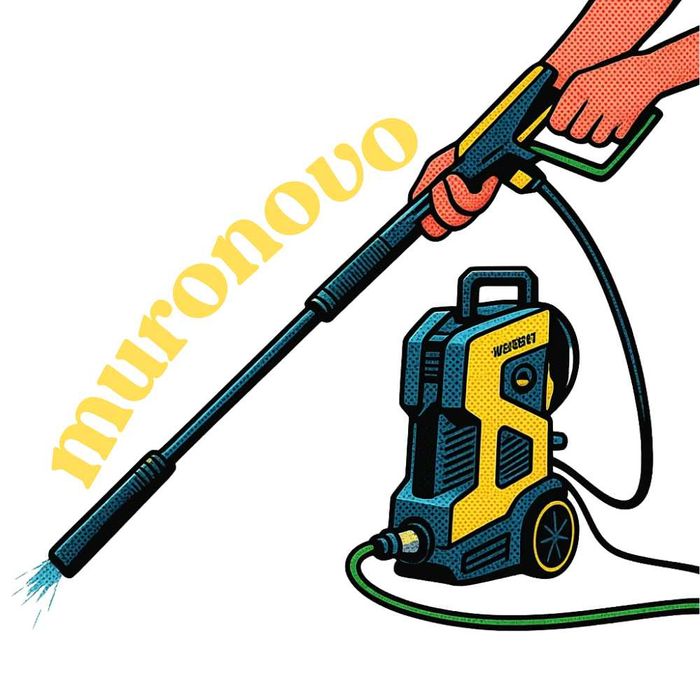 Limpeza de paredes e chão de pedra