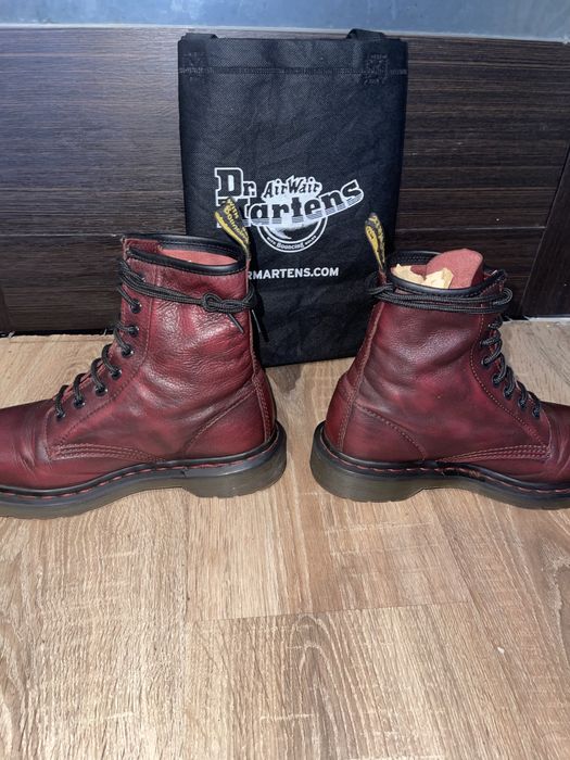 Ботинки Dr. Martens 1460 Pascal Cherry Red (Red Stitch) — Оригинал (37 р / UK 4)