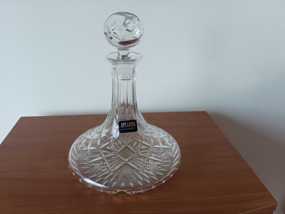Garrafa decanter em cristal Atlantis