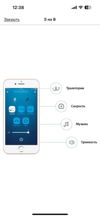 Крісло гойдалка 4Moms MamaRoo Multi