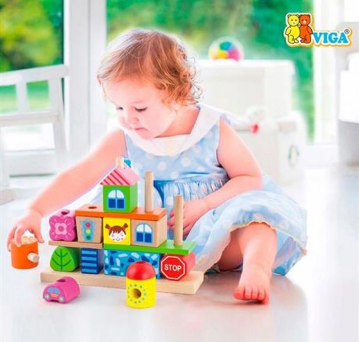 Набір кубиків Viga Toys "Місто" 50043