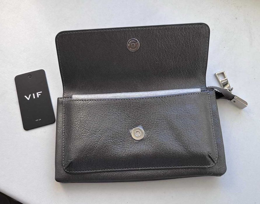 Брендовий шкіряний гаманець жіночий VIF. Портмоне жіноче стильне