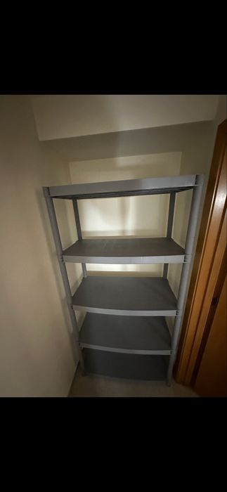 Armário de estantes em PVC 1,85 x 0,92 x 0,45 m